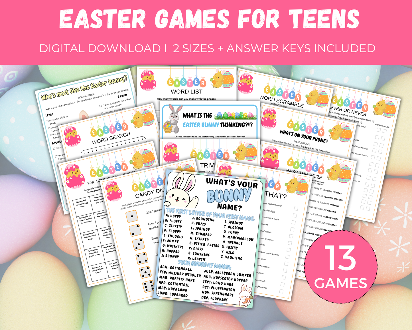 Easter Games for Teens