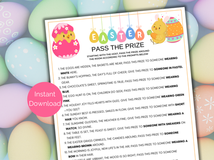 Easter Pass The Prize