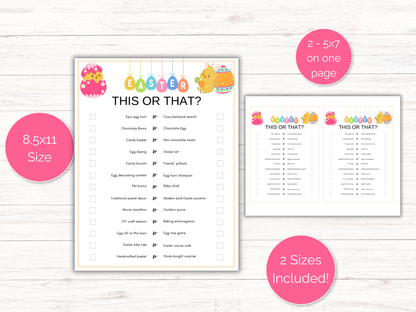 Easter This or That Game