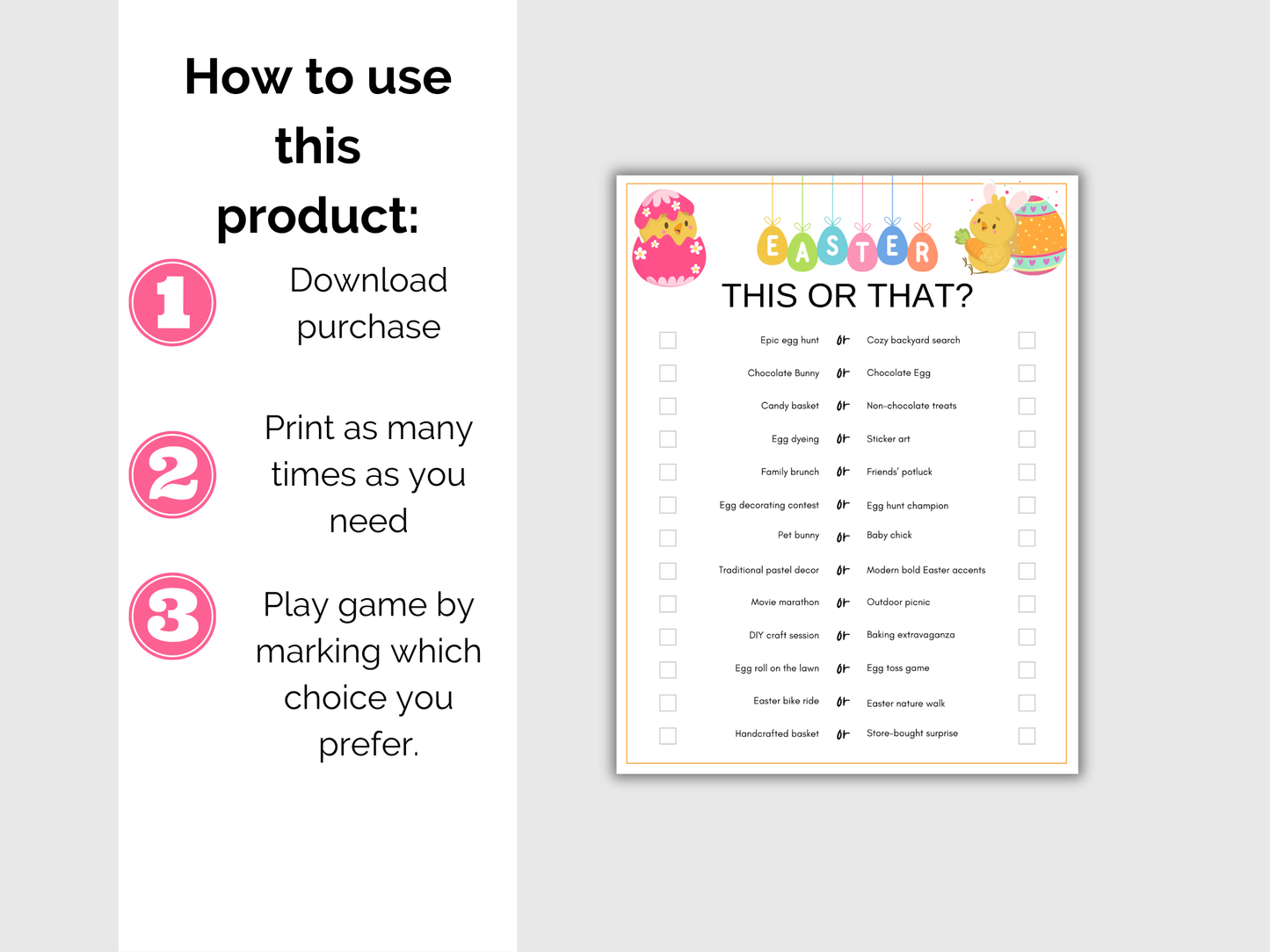 Easter This or That Game