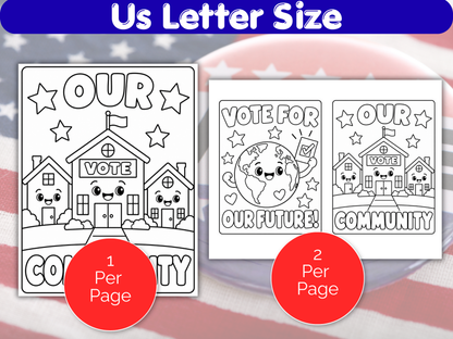 11 Election Day Coloring Pages for Kids
