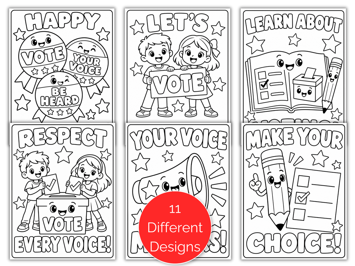 11 Election Day Coloring Pages for Kids