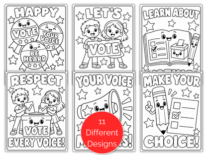 11 Election Day Coloring Pages for Kids