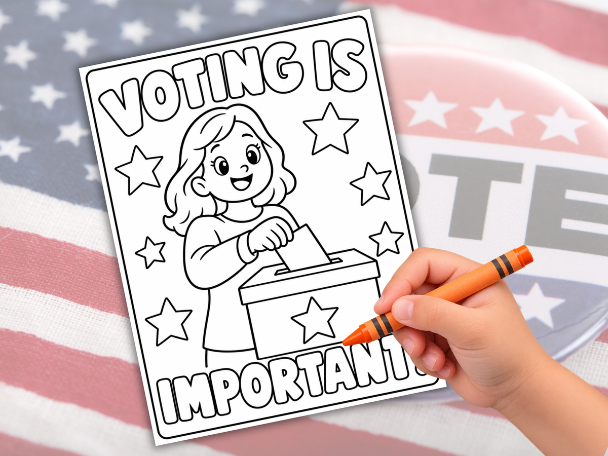 11 Election Day Coloring Pages for Kids