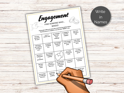 Engagement Find Someone Who