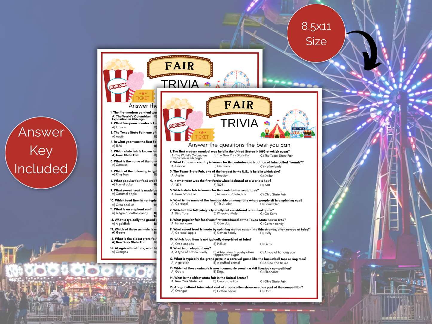 Fair Trivia Game
