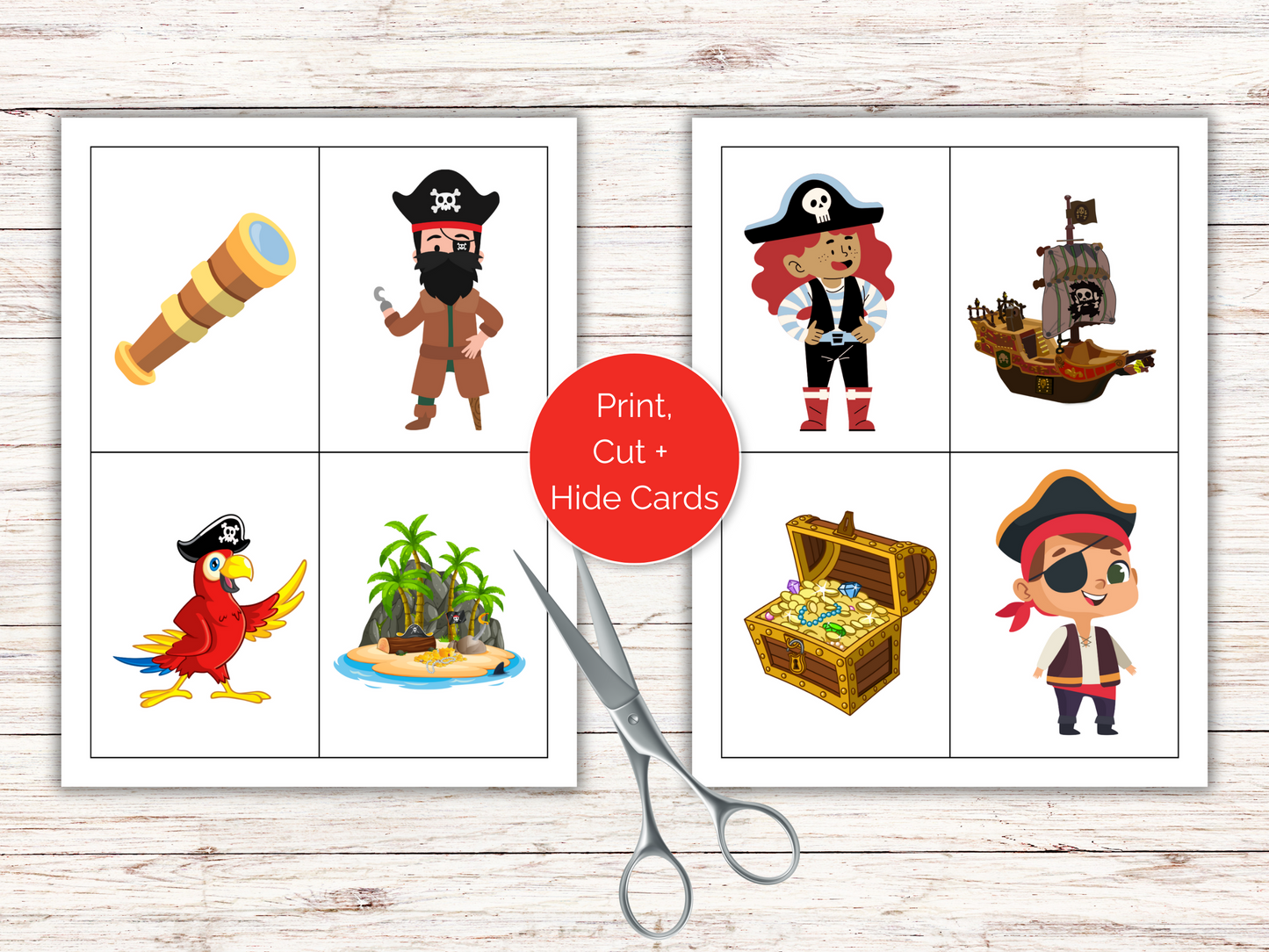 Pirate Scavenger Hunt for kids