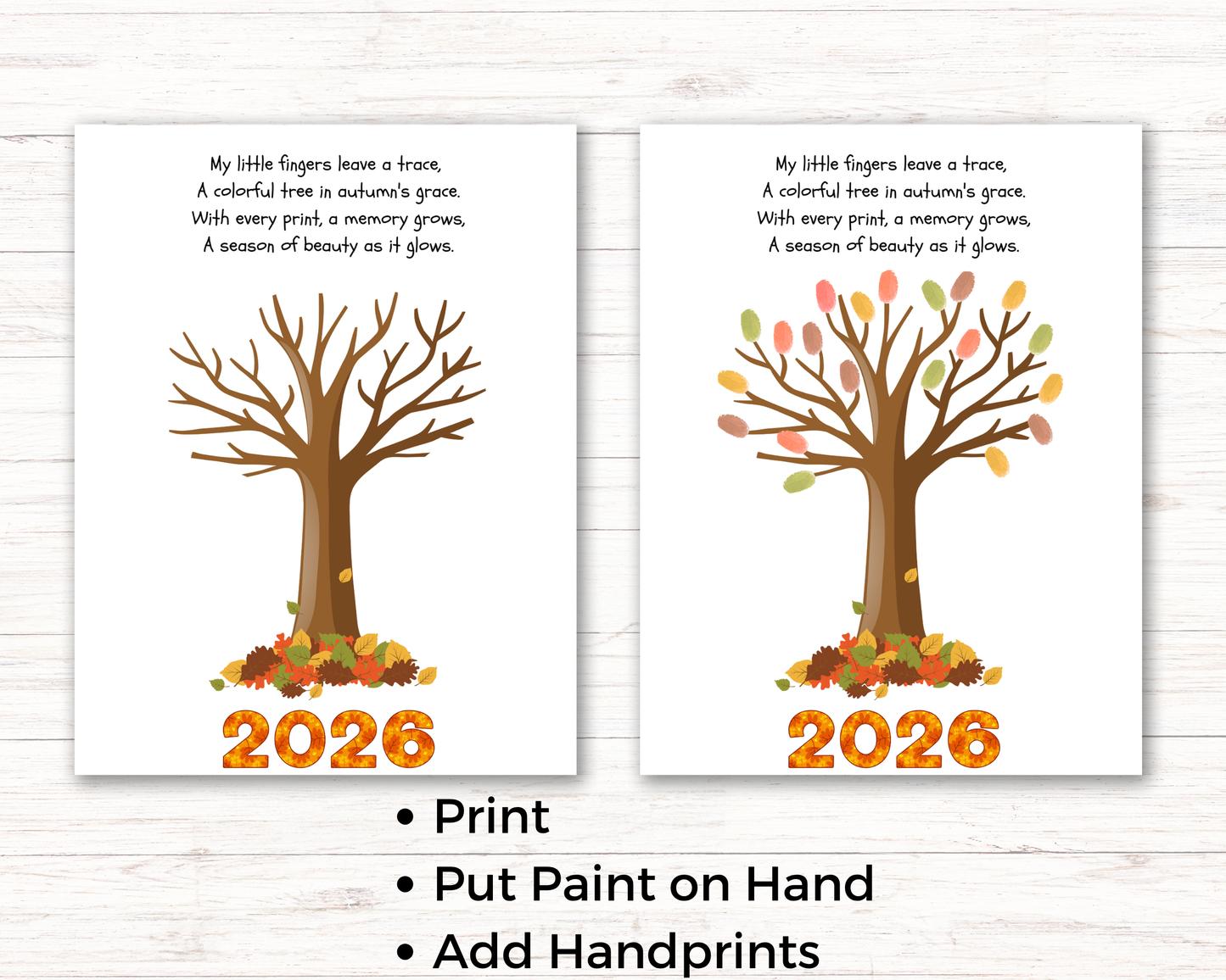 Fall Handprint Art Bundle