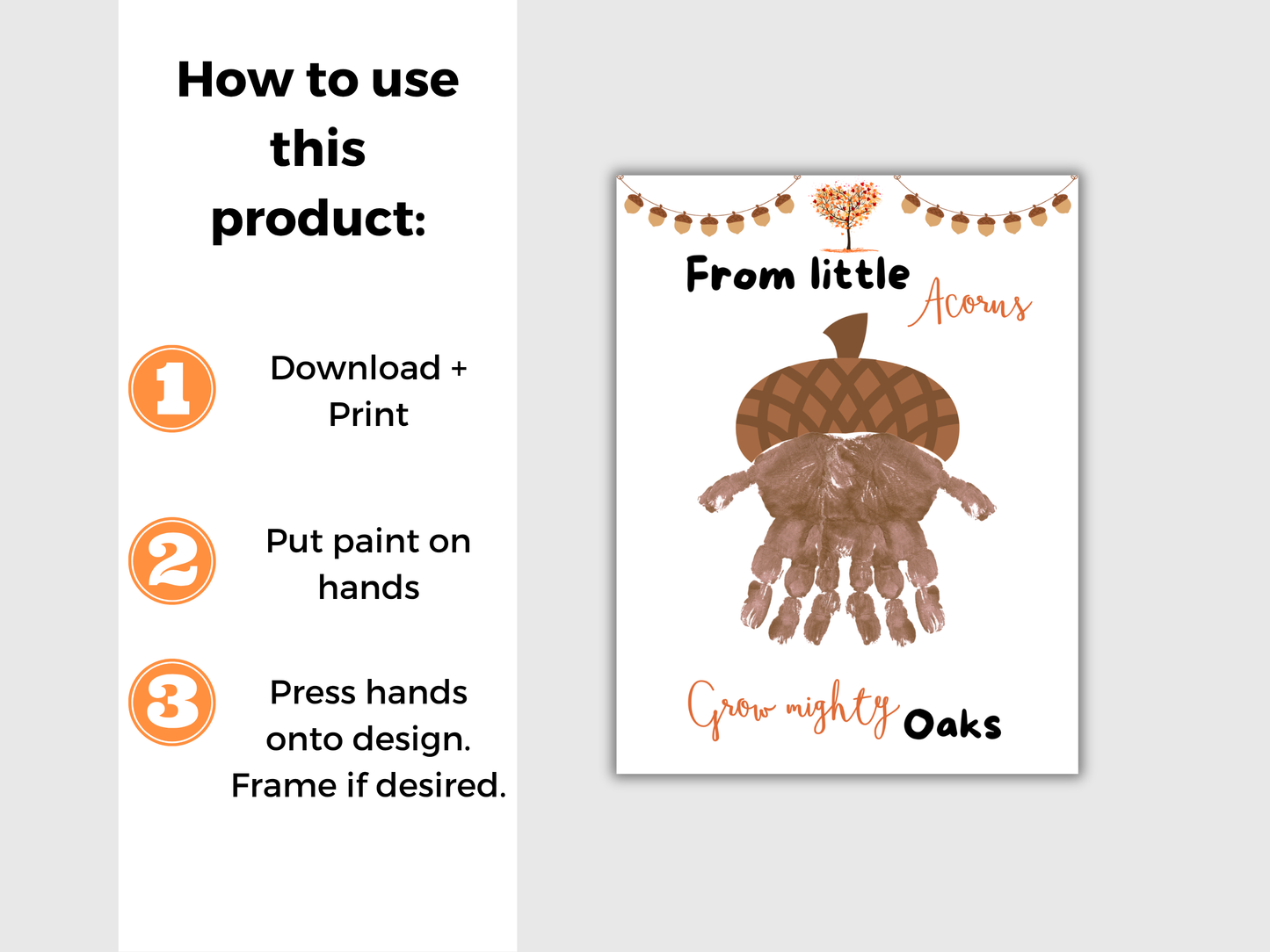 Fall Handprint Art Bundle