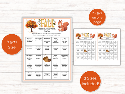 Fall Find Someone Who