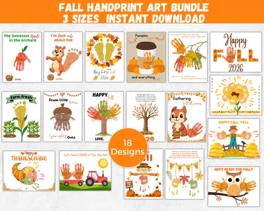 Fall Handprint Art Bundle