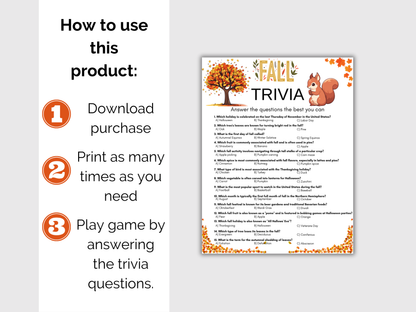 Fall Trivia Game