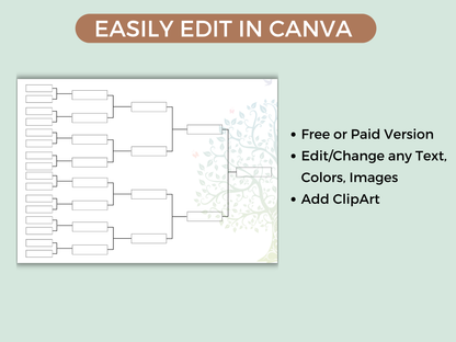 Editable Family Tree Chart