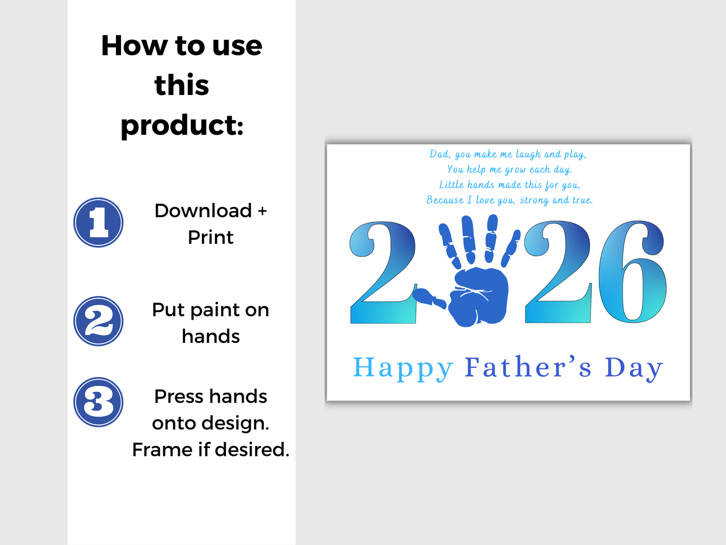 2026 Fathers Day Handprint Art