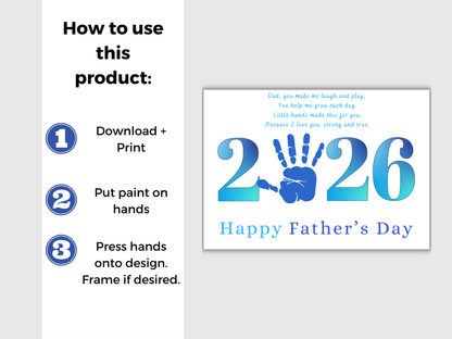 2026 Fathers Day Handprint Art