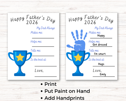 Fathers Day Handprint Art Bundle