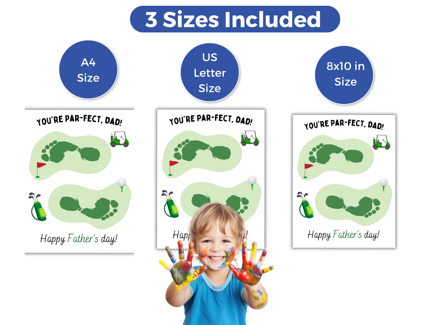 Fathers Day Handprint Art Bundle