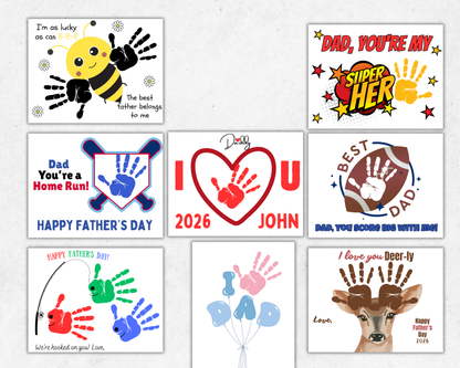 Fathers Day Handprint Art Bundle