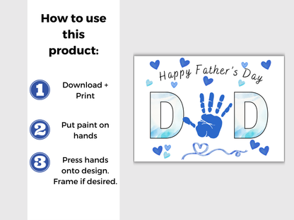 Fathers Day Handprint Art Bundle
