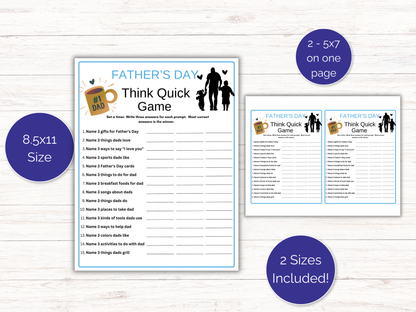 Fathers Day Think Quick