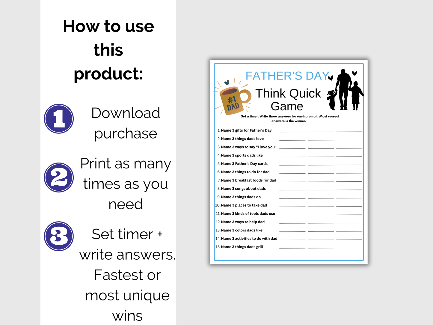 Fathers Day Think Quick