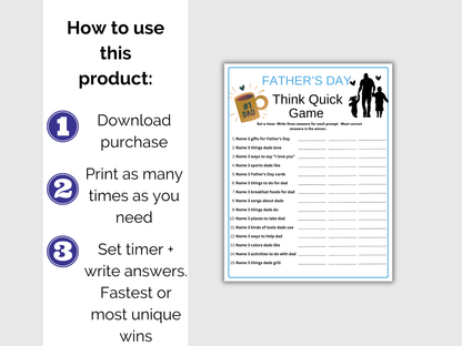 Fathers Day Think Quick