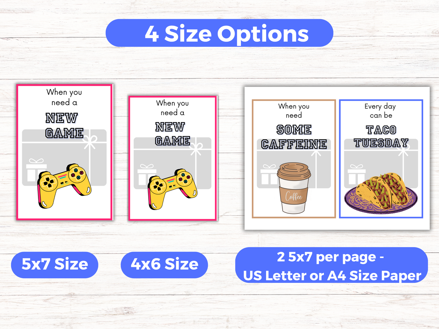 Fathers Day Gift Card Book Editable or Printable