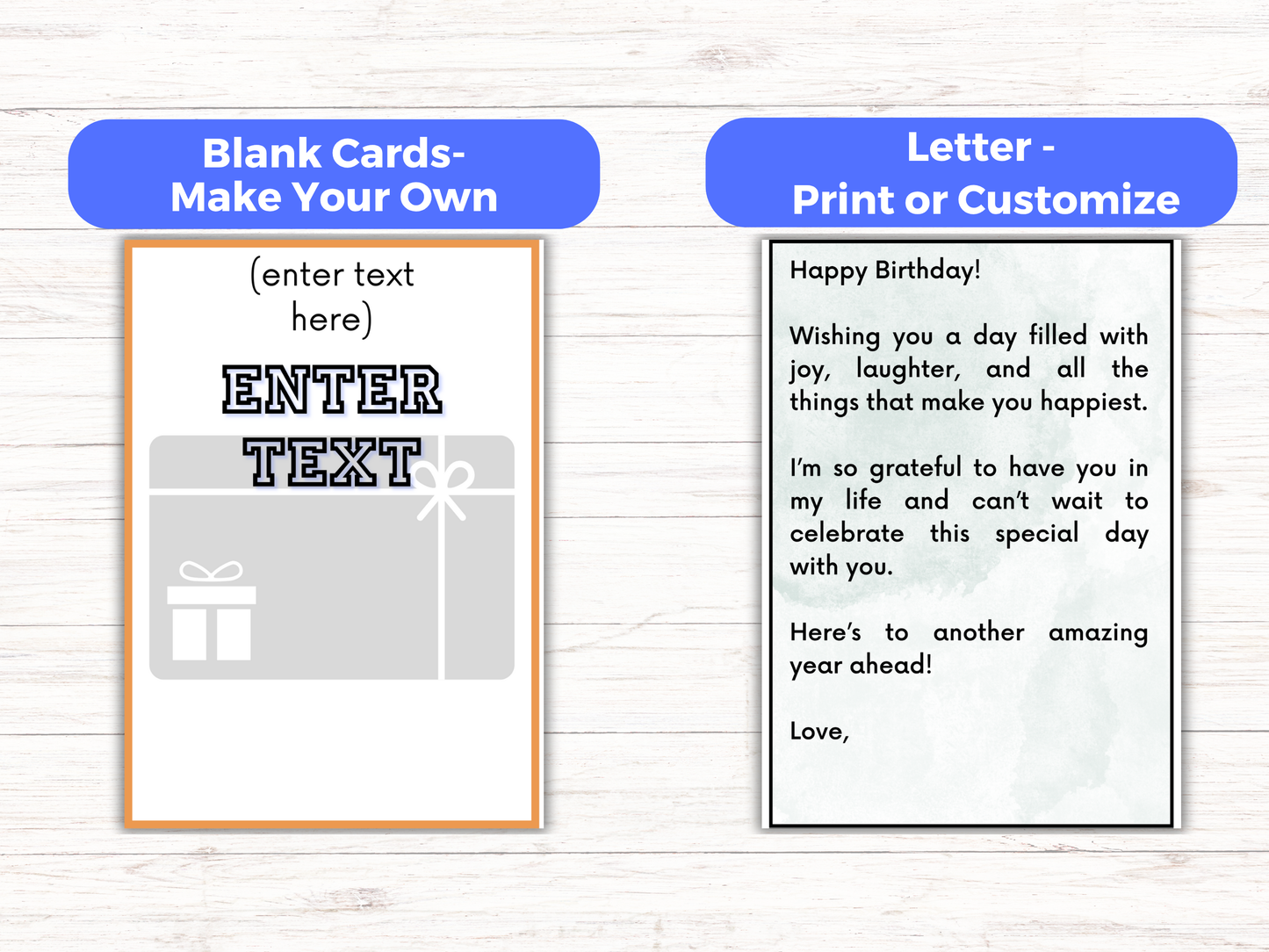 Fathers Day Gift Card Book Editable or Printable