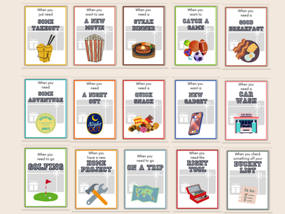 Fathers Day Gift Card Book Editable or Printable