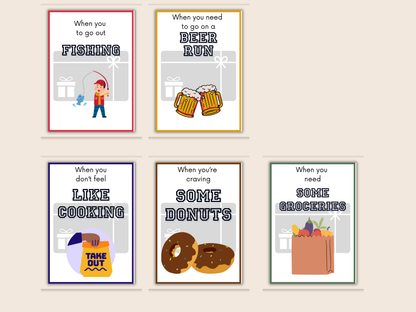 Fathers Day Gift Card Book Editable or Printable