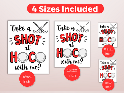 Printable Field Hockey Homecoming Proposal Sign