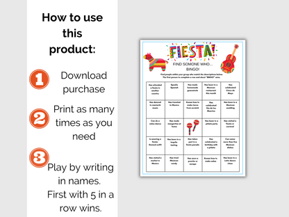 Fiesta Find Someone Who