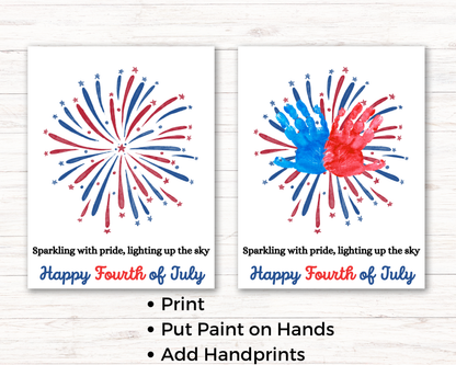 Firework Handprint Craft