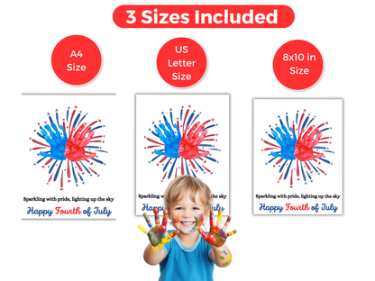 Firework Handprint Craft