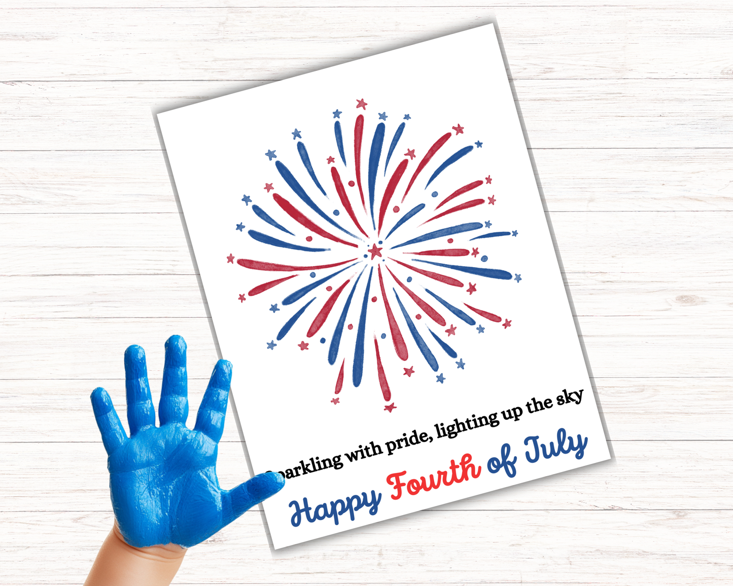 Firework Handprint Craft