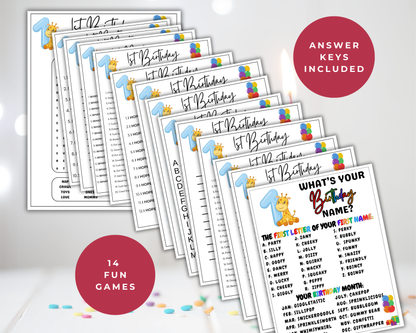 First Birthday Game Bundle