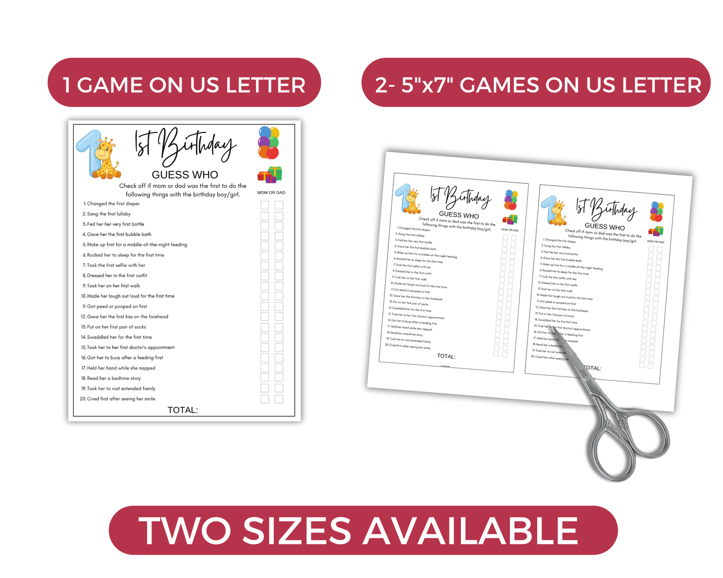 First Birthday Game Bundle