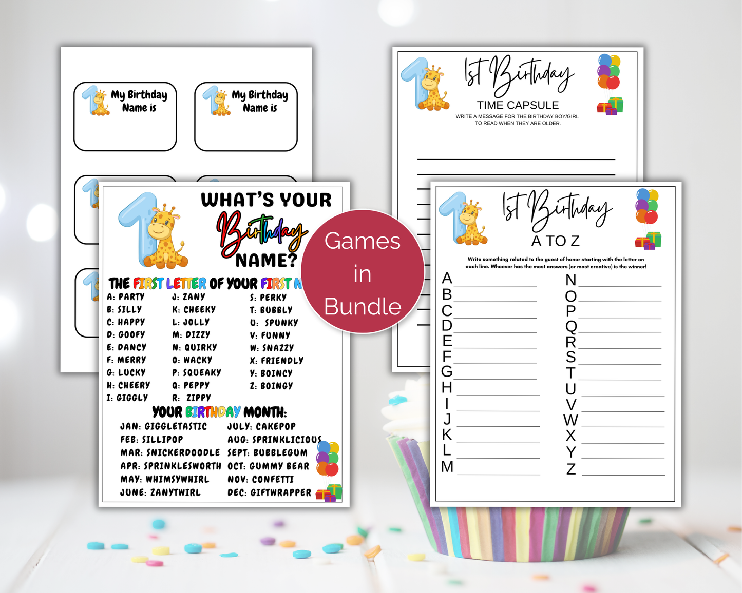 First Birthday Game Bundle