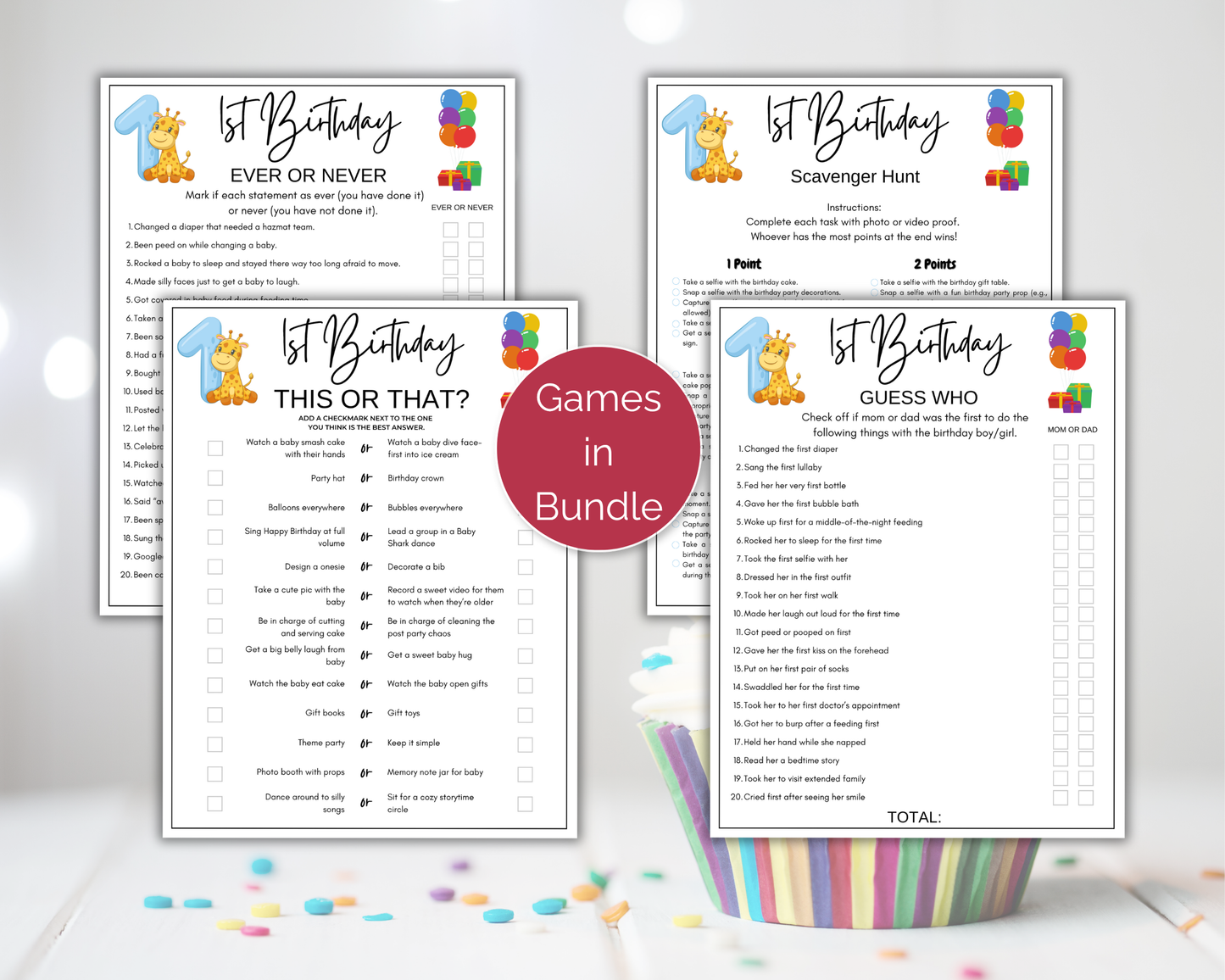 First Birthday Game Bundle