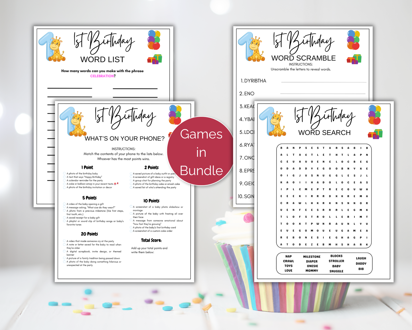 First Birthday Game Bundle