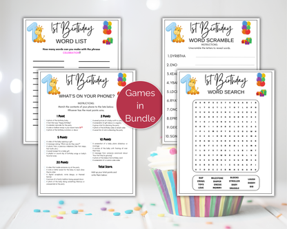 First Birthday Game Bundle