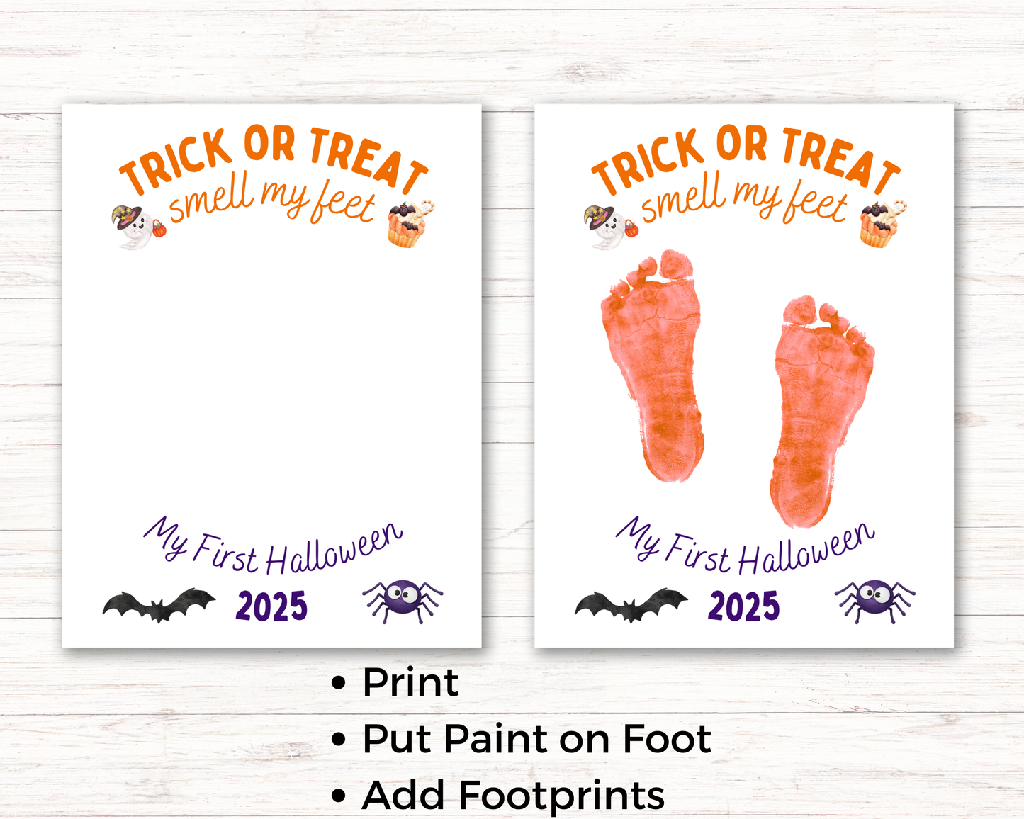 First Halloween Handprint Art