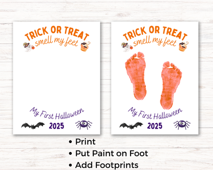 First Halloween Handprint Art