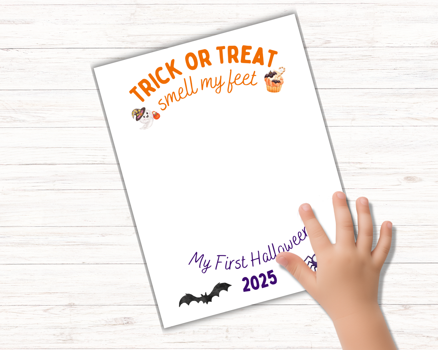 First Halloween Handprint Art