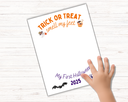 First Halloween Handprint Art