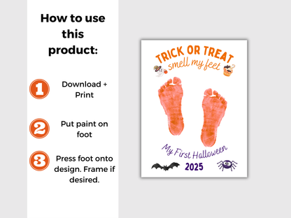 First Halloween Handprint Art