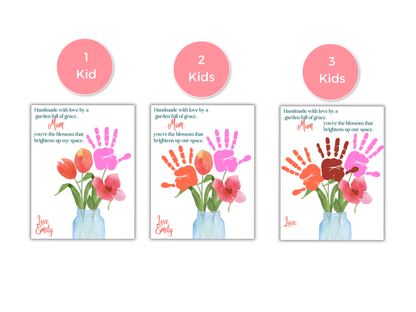 Mom Flower Handprint Art