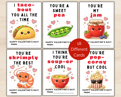 Food Pun Valentine Cards