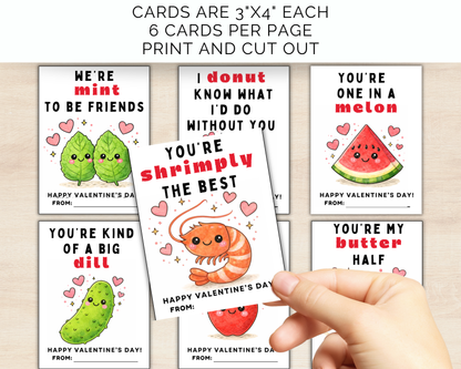 Food Pun Valentine Cards