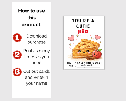 Food Pun Valentine Cards